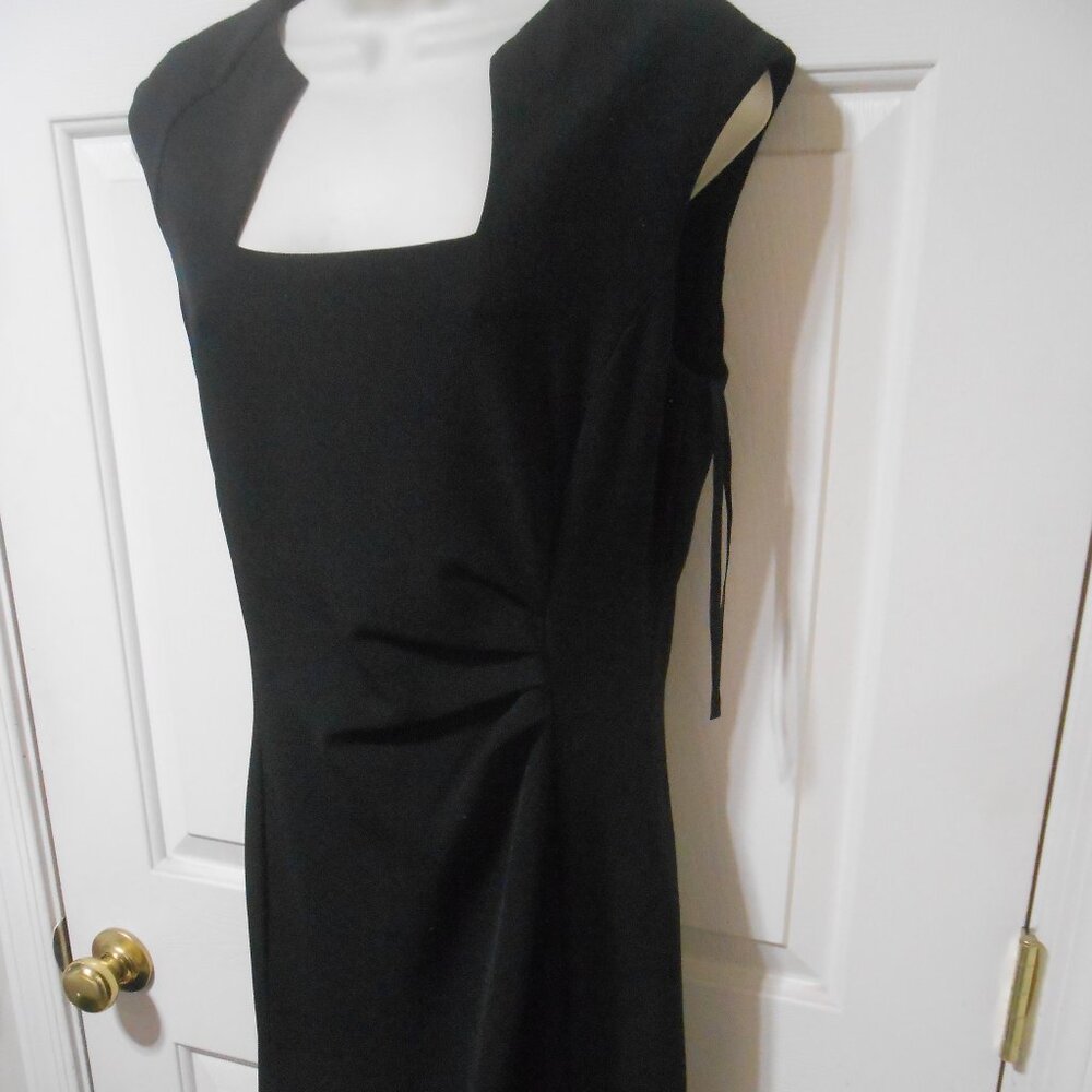 WOMEN'S SIZE 6 TAHARI ARTHUR LEVINS BLK DRESS BUSINESS CASUAL CAREER KNEE LENGTH